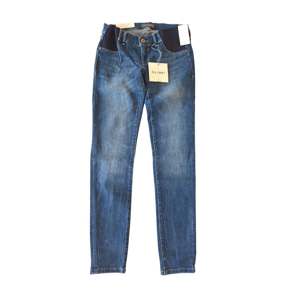 DL1961 Florence Maternity Skinny Jeans Santa Rosa Medium Wash Size 25 NWT